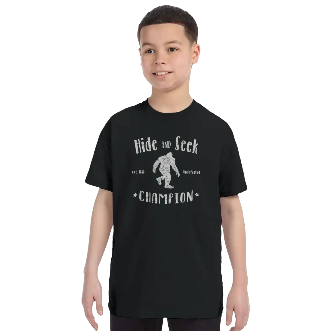 Hide and Seek Champion - Bigfoot T-Shirt-15