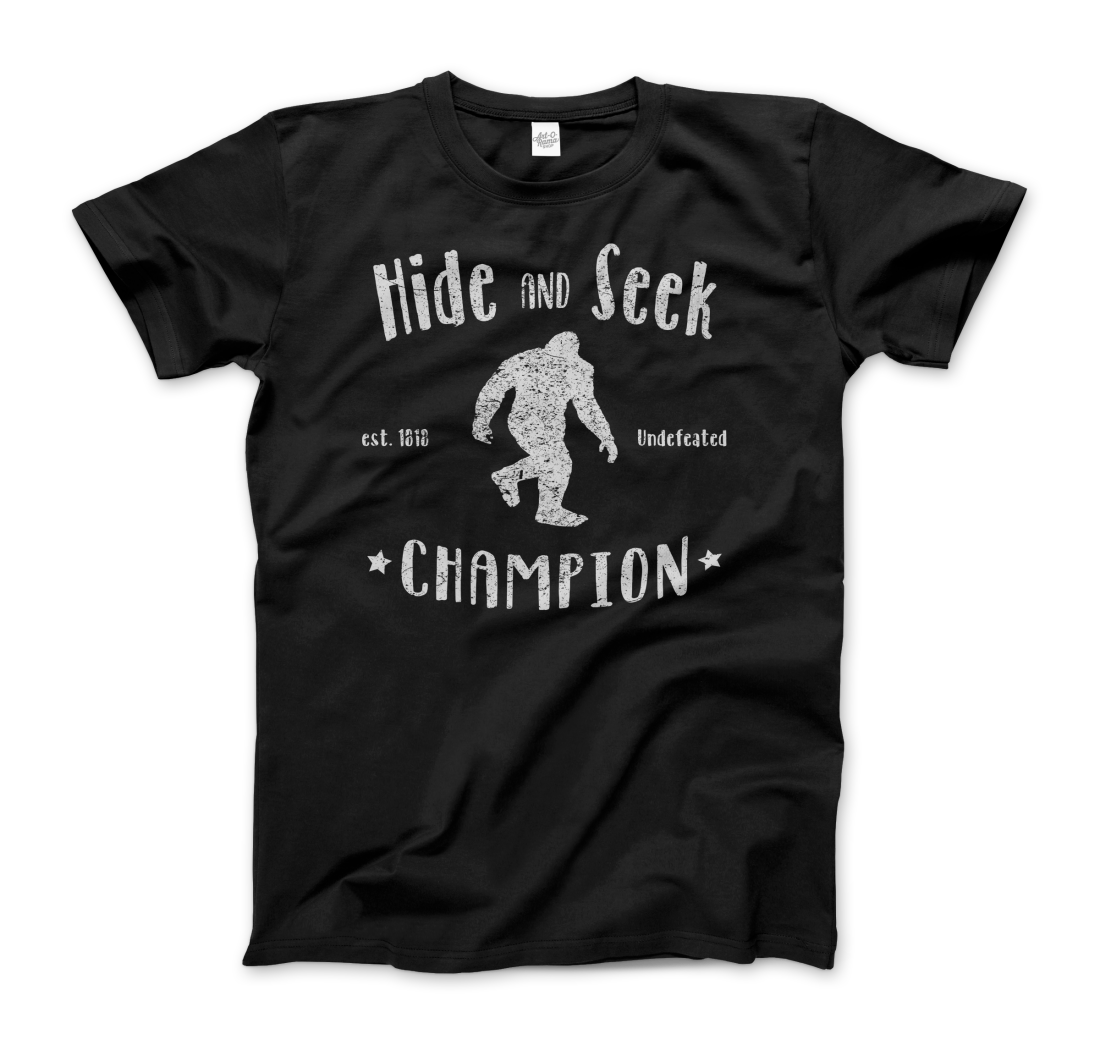 Hide and Seek Champion - Bigfoot T-Shirt-0