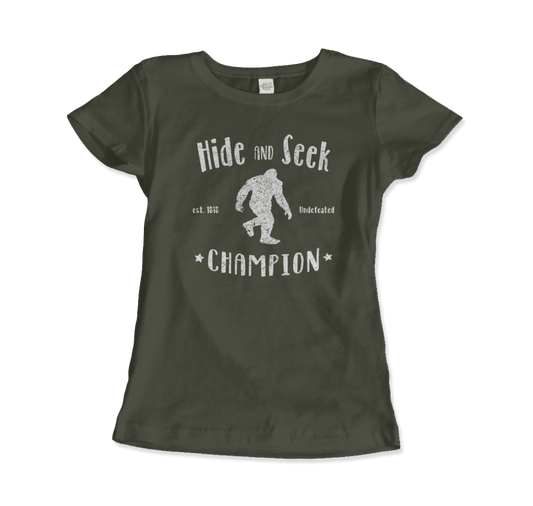 Hide and Seek Champion - Bigfoot T-Shirt-10