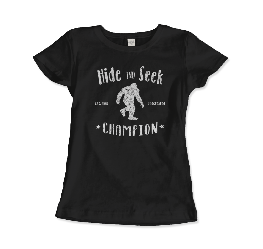 Hide and Seek Champion - Bigfoot T-Shirt-2