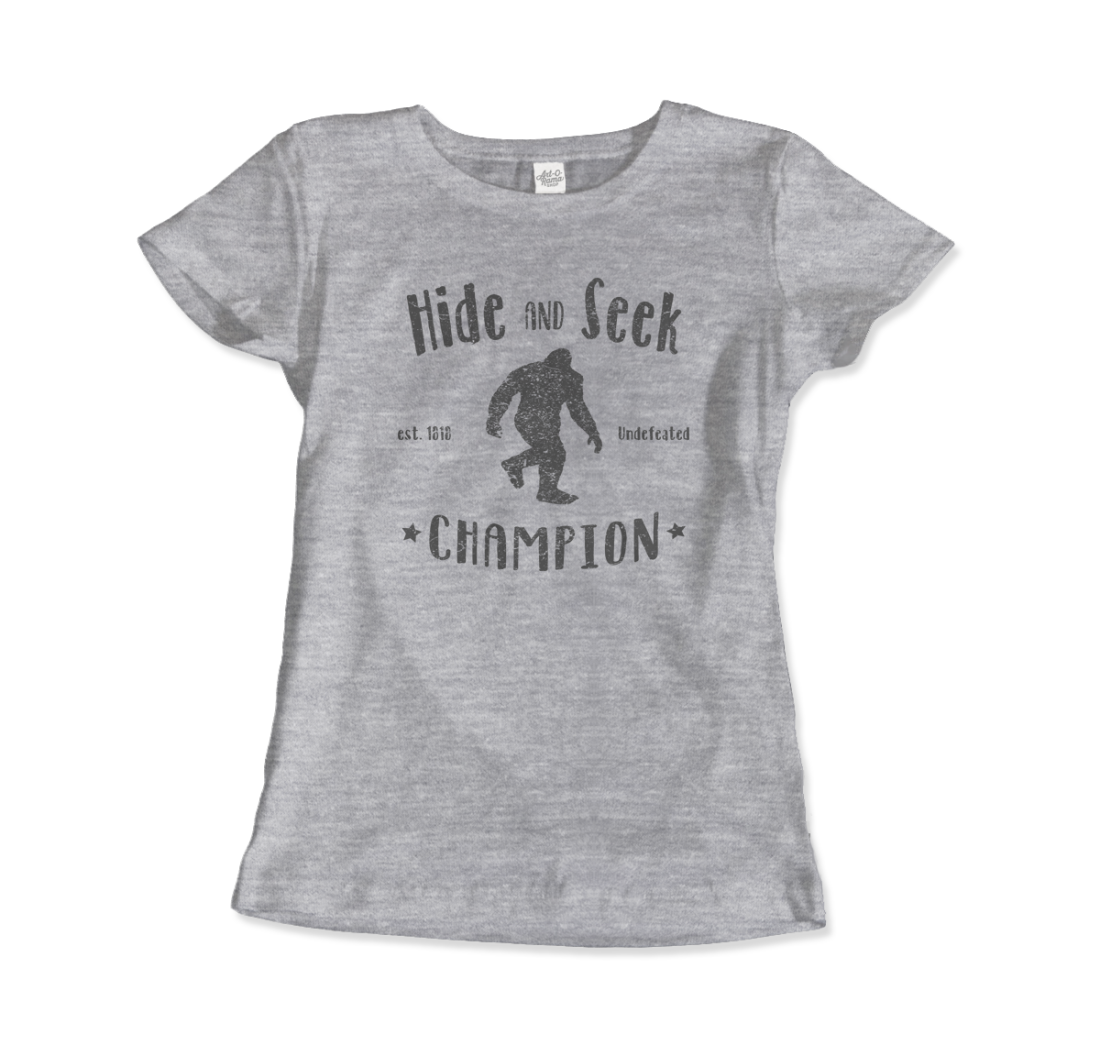 Hide and Seek Champion - Bigfoot T-Shirt-11