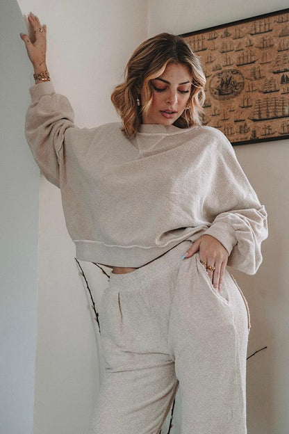 Ivory Finding Peace Sweatshirt-1