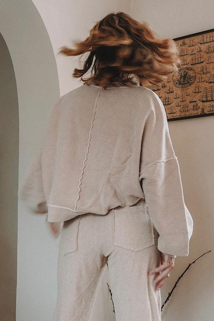 Ivory Finding Peace Sweatshirt-3