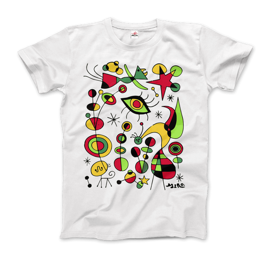 Joan Miro Peces de Colores (Colorful Fish) Artwork T-Shirt-0