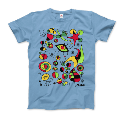 Joan Miro Peces de Colores (Colorful Fish) Artwork T-Shirt-5