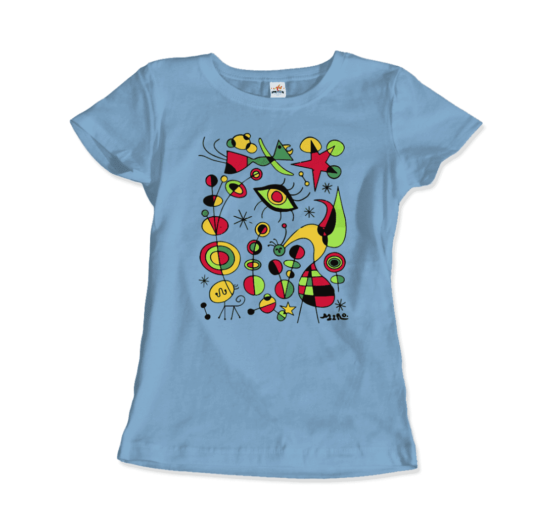 Joan Miro Peces de Colores (Colorful Fish) Artwork T-Shirt-6