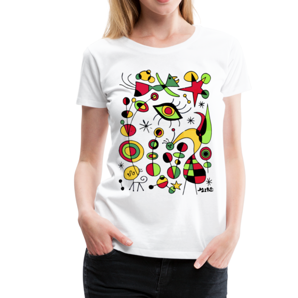 Joan Miro Peces de Colores (Colorful Fish) Artwork T-Shirt-1