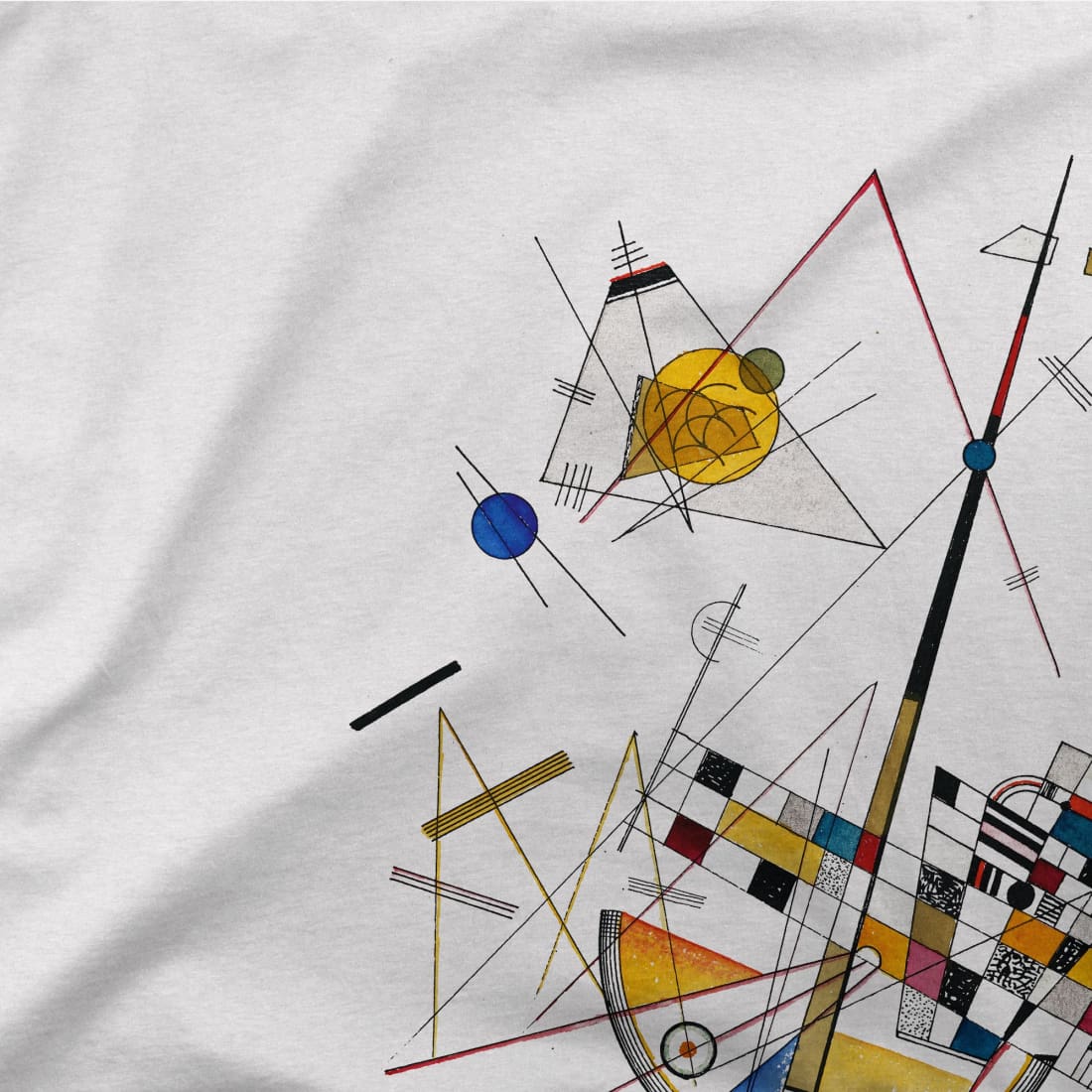 Kandinsky - Delicate Tension. No. 85 1923 Artwork T-Shirt-2