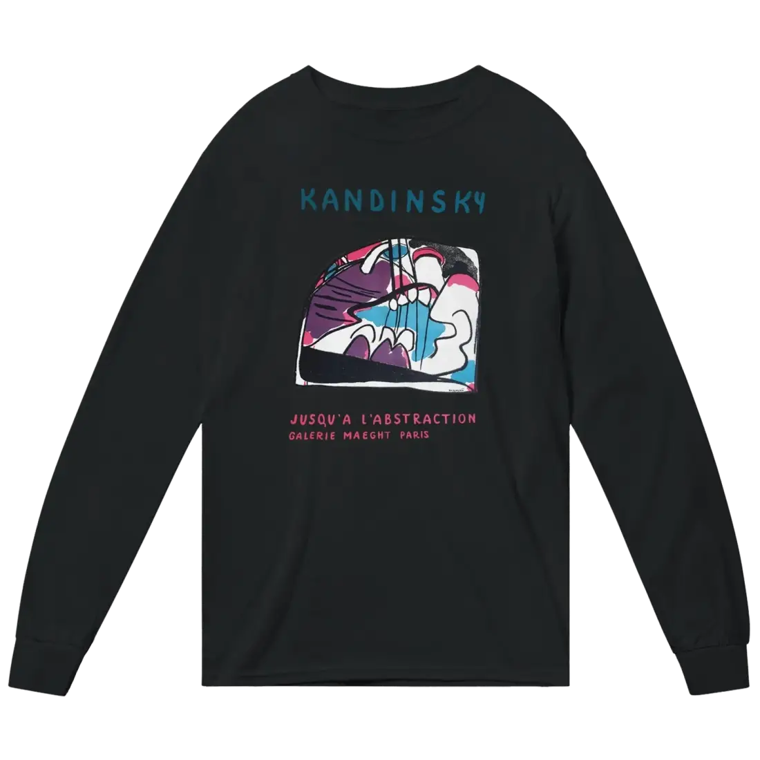 Kandinsky - Jusqu'a l'abstraction 1960 Artwork Long Sleeve Shirt-1