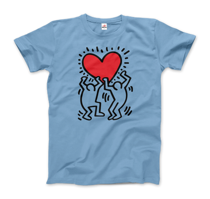 Men Holding Heart Icon, Street Art T-Shirt-6