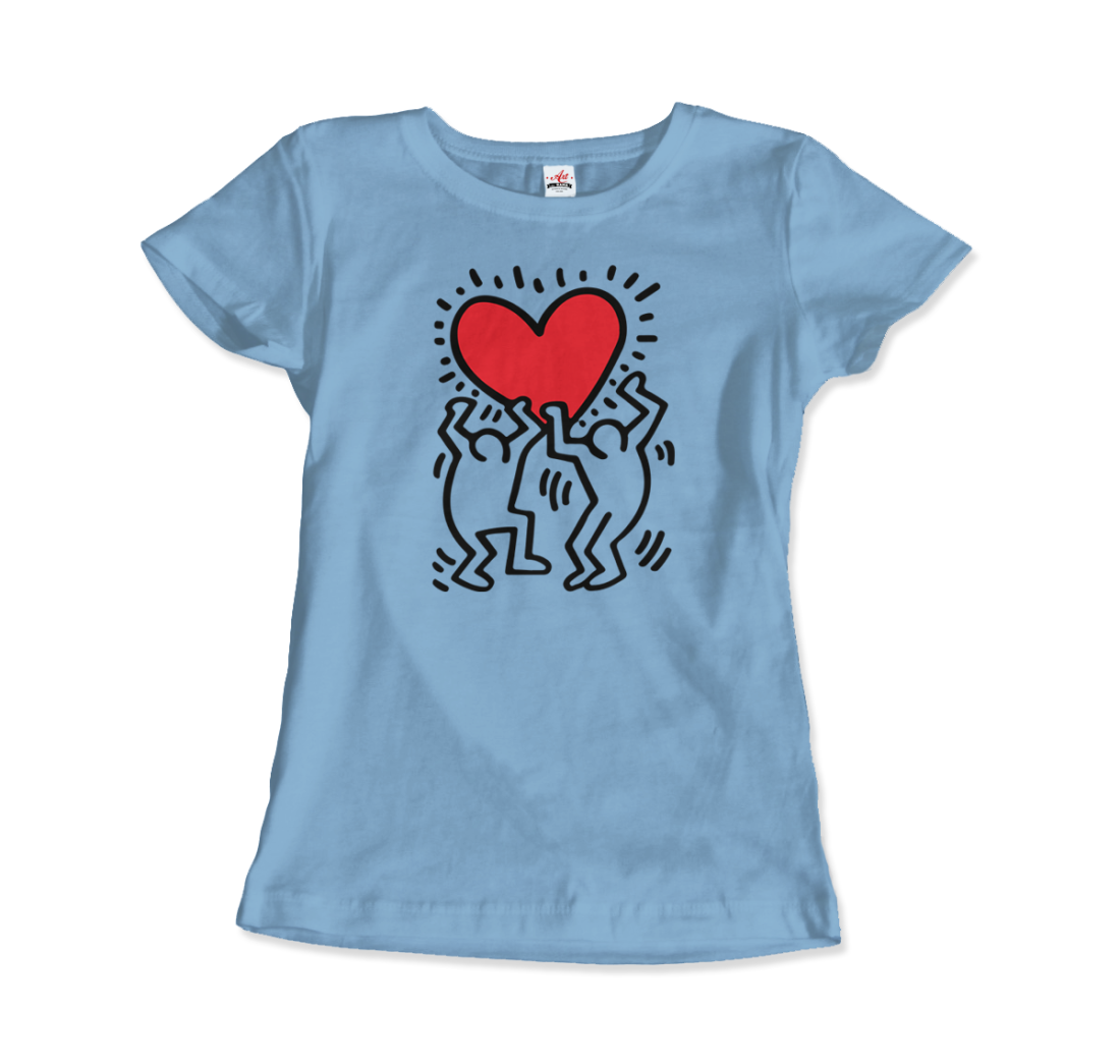 Men Holding Heart Icon, Street Art T-Shirt-8