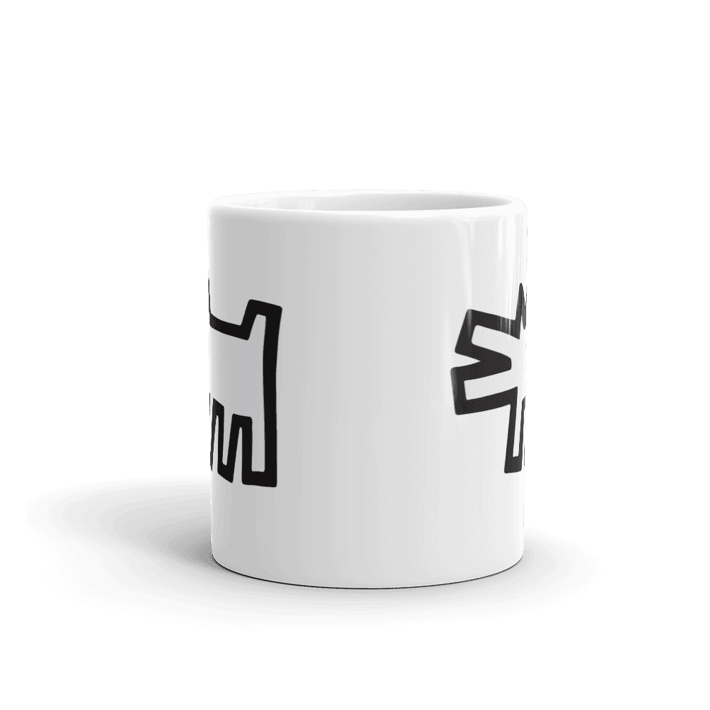 The Barking Dog Icon, 1990 Street Art Mug-1