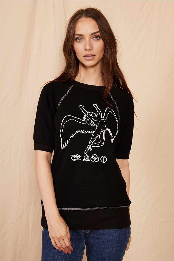 Black Led Zeppelin Icarus Raglan-2