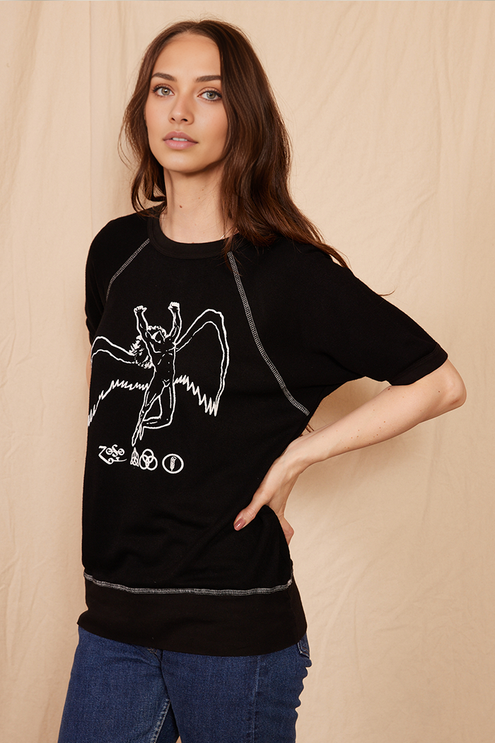 Black Led Zeppelin Icarus Raglan-4