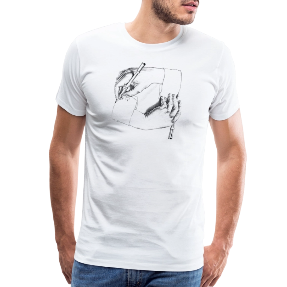MC Escher Hand Drawing Hand Art T-Shirt-1
