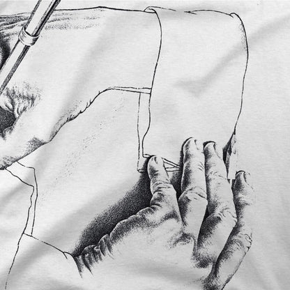 MC Escher Hand Drawing Hand Art T-Shirt-2