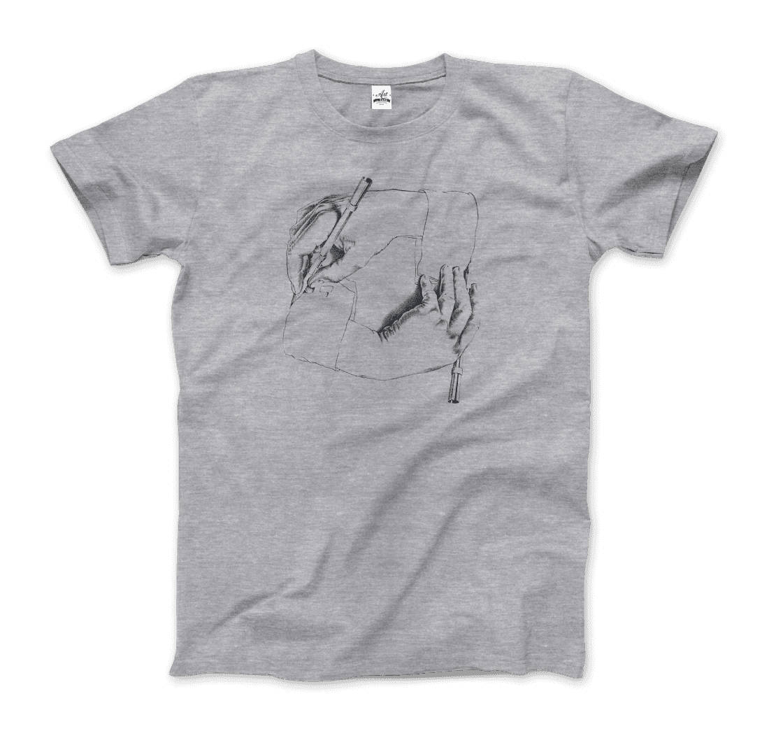 MC Escher Hand Drawing Hand Art T-Shirt-4