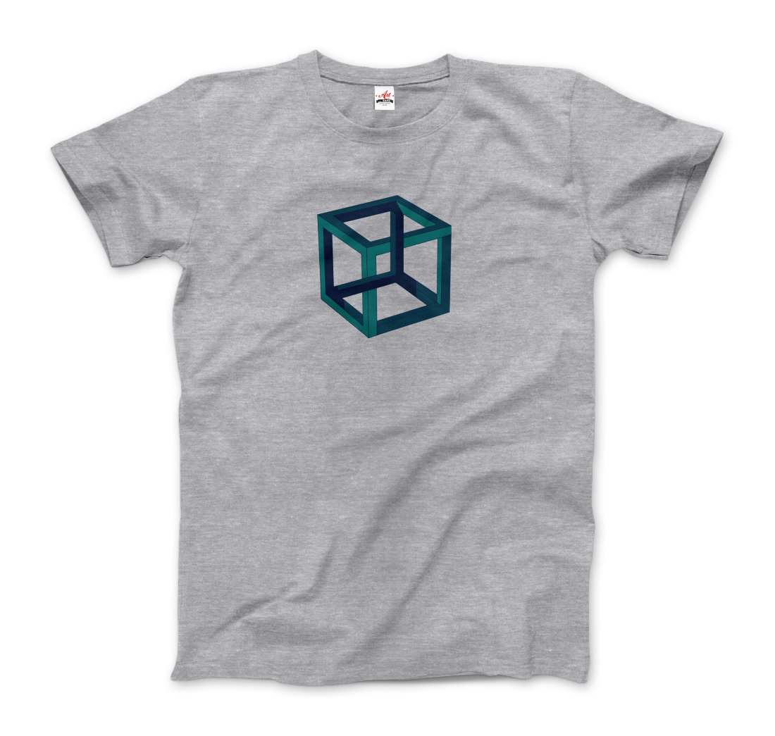 MC Escher Impossible Cube T-Shirt-5
