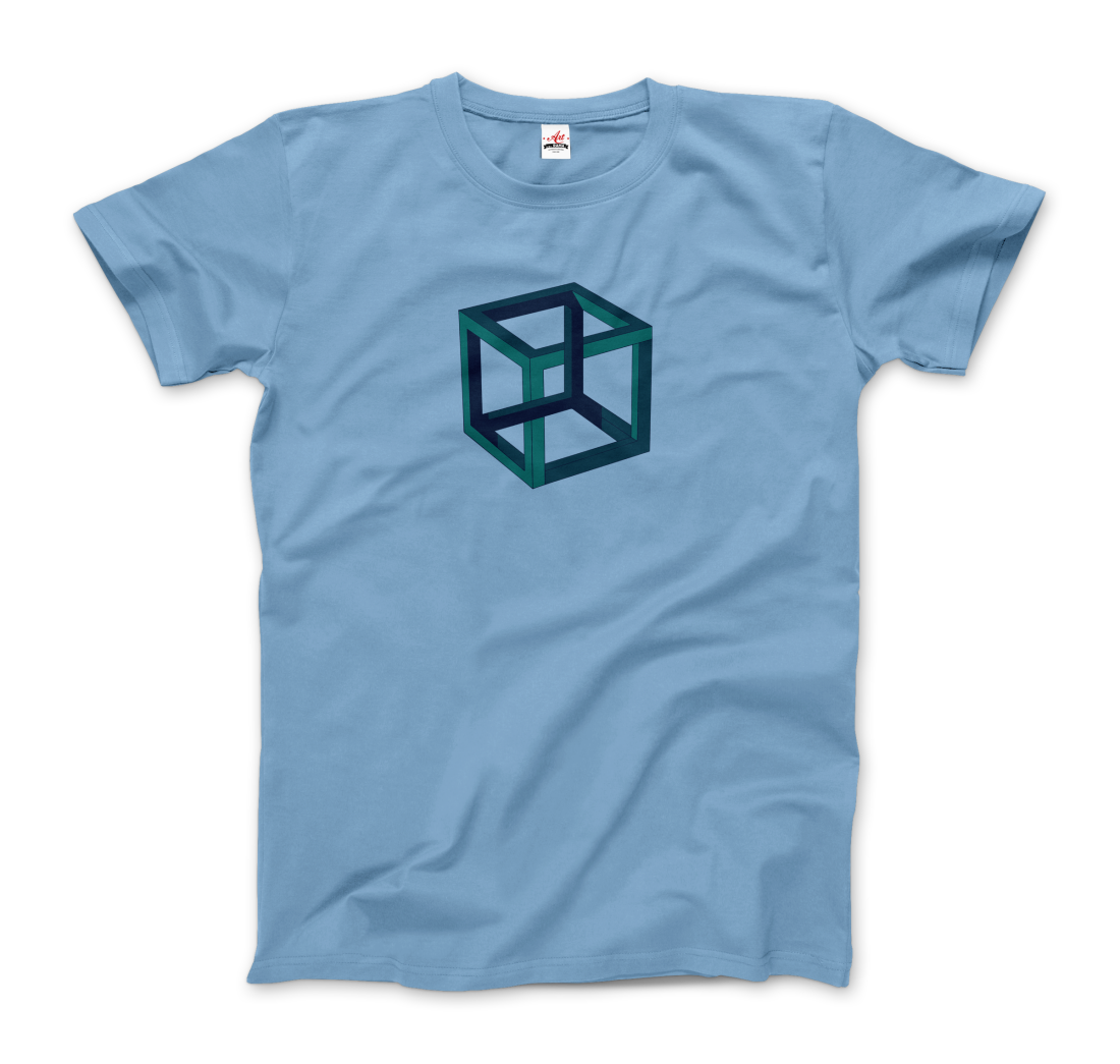MC Escher Impossible Cube T-Shirt-6