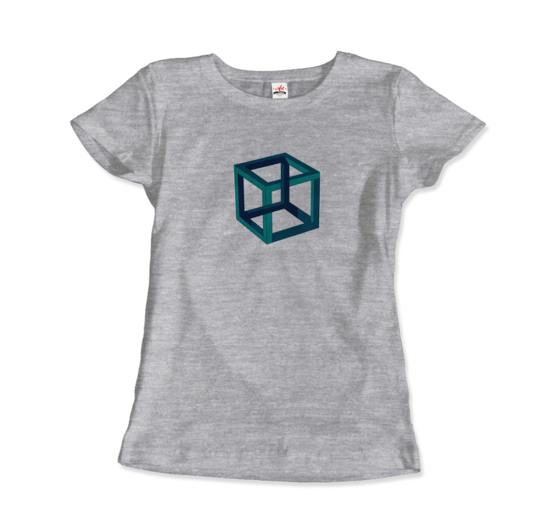 MC Escher Impossible Cube T-Shirt-7