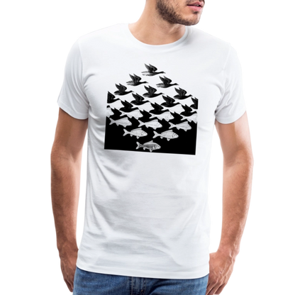 MC Escher Sky and Water I Art T-Shirt-1