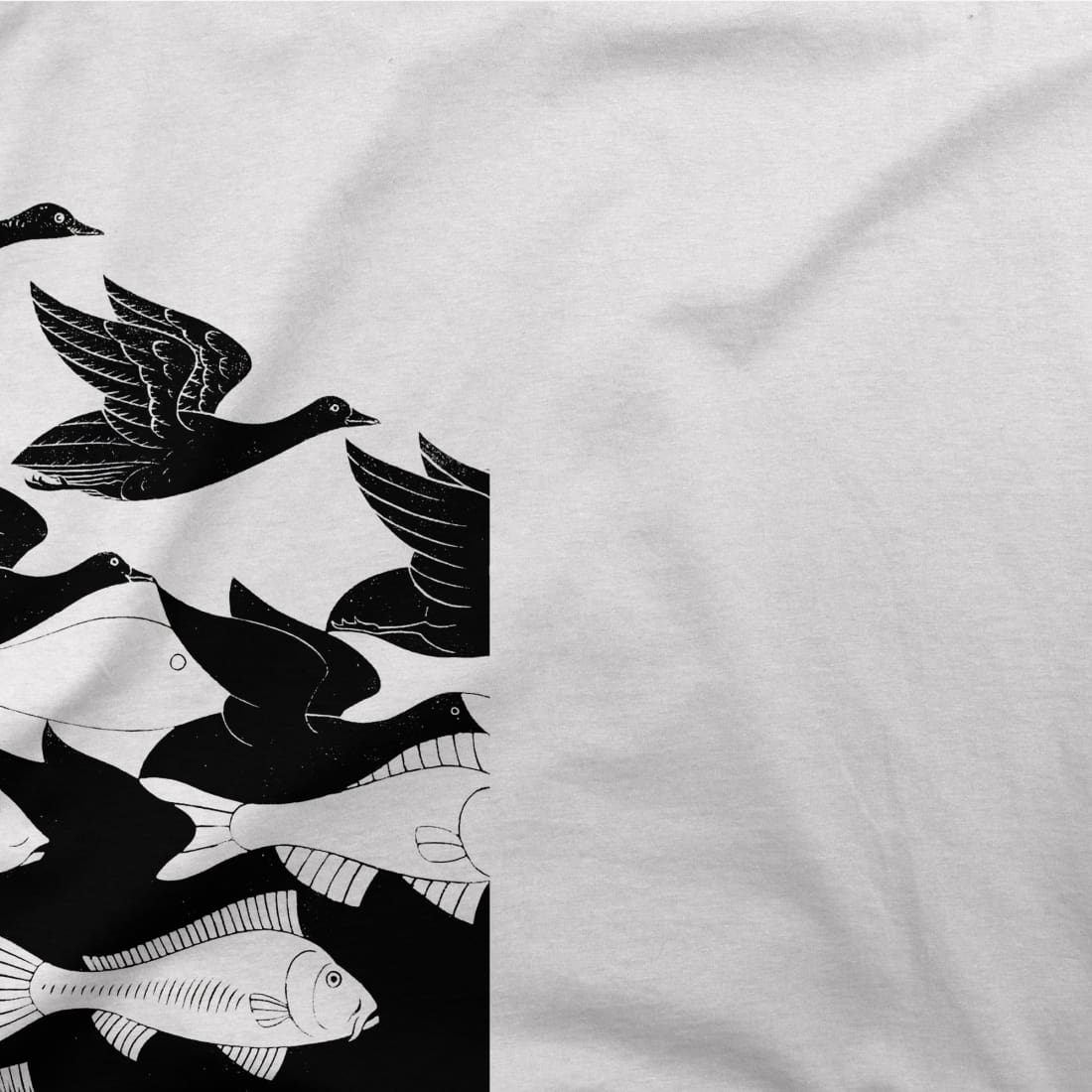 MC Escher Sky and Water I Art T-Shirt-2