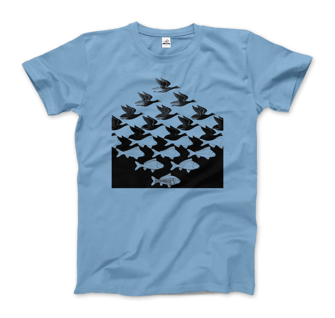 MC Escher Sky and Water I Art T-Shirt-5