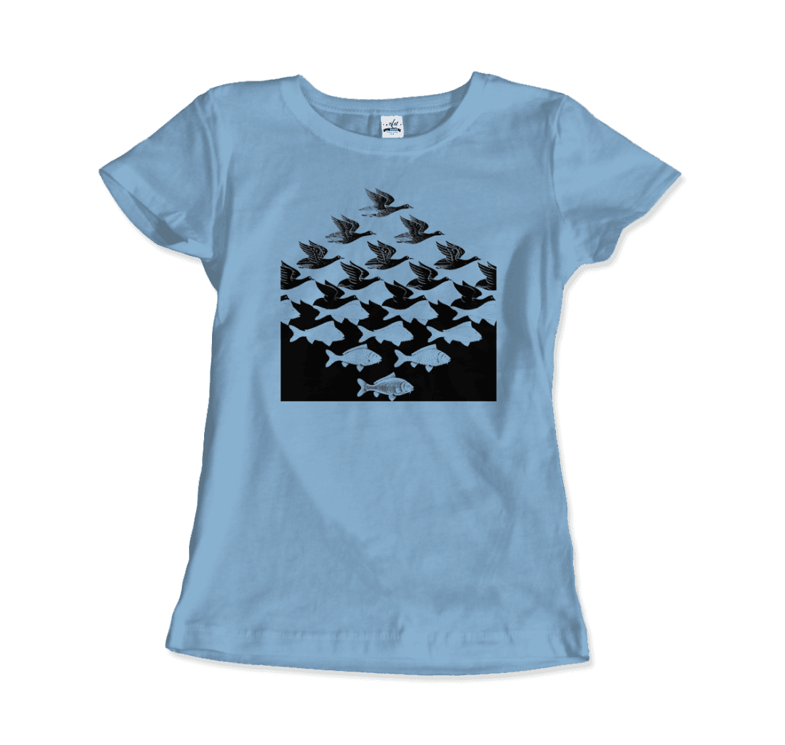 MC Escher Sky and Water I Art T-Shirt-7