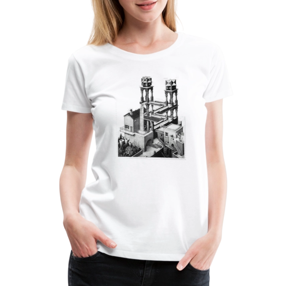 MC Escher Waterfall Illusion T-Shirt-2