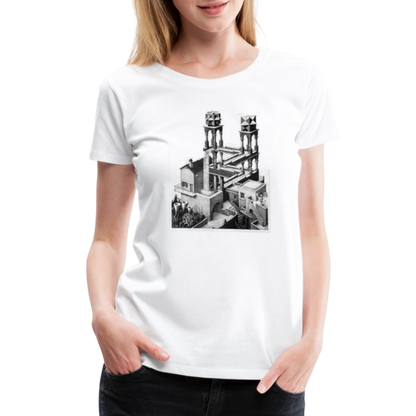 MC Escher Waterfall Illusion T-Shirt-2