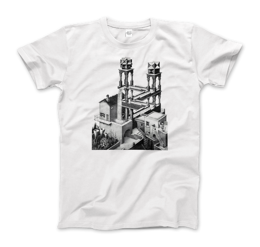 MC Escher Waterfall Illusion T-Shirt-0