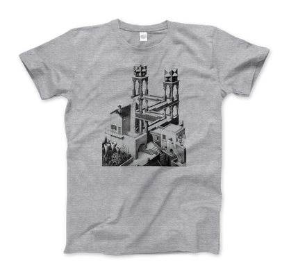 MC Escher Waterfall Illusion T-Shirt-5