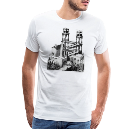 MC Escher Waterfall Illusion T-Shirt-1