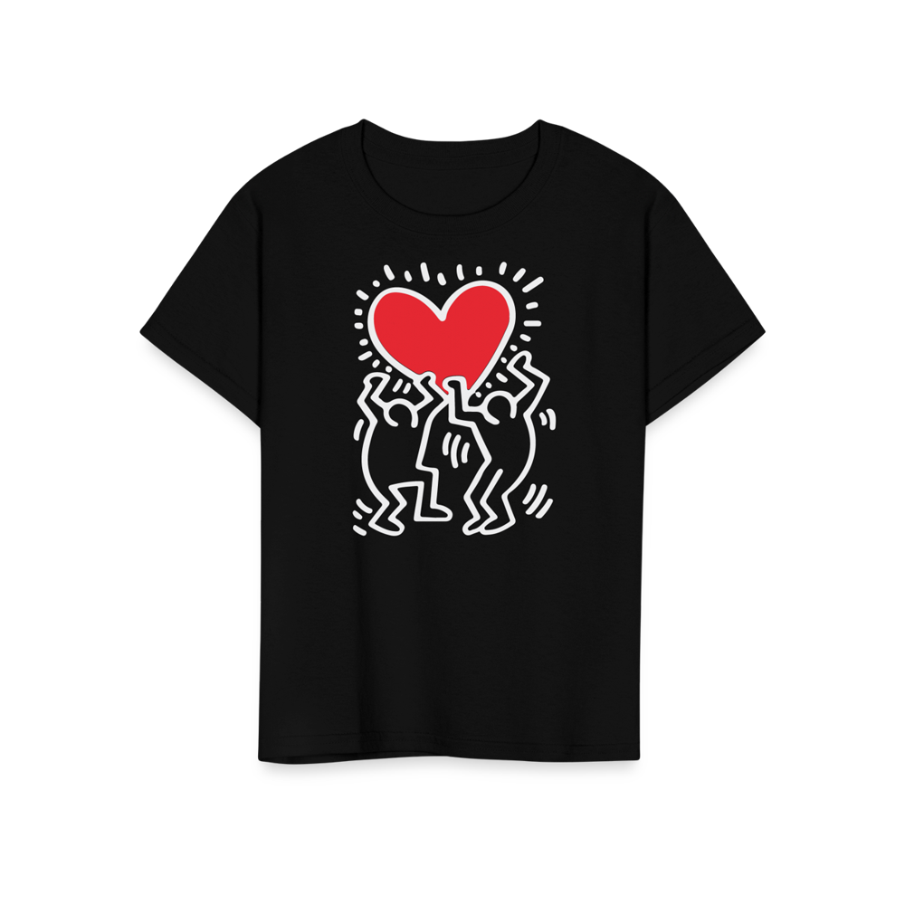 Men Holding Heart Icon, Street Art T-Shirt-10