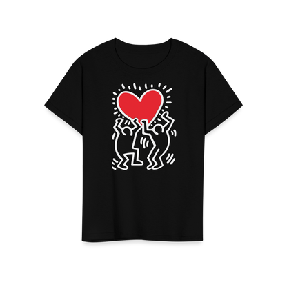 Men Holding Heart Icon, Street Art T-Shirt-10