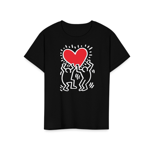 Men Holding Heart Icon, Street Art T-Shirt-10