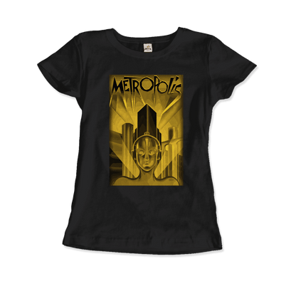 Metropolis - 1927 Movie Poster Reproduction in Oil Paint T-Shirt-12