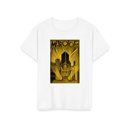 Metropolis - 1927 Movie Poster Reproduction in Oil Paint T-Shirt-19