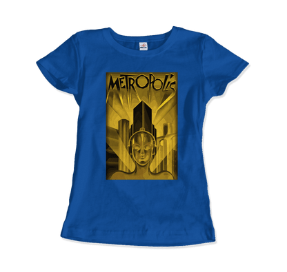 Metropolis - 1927 Movie Poster Reproduction in Oil Paint T-Shirt-17