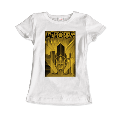 Metropolis - 1927 Movie Poster Reproduction in Oil Paint T-Shirt-14