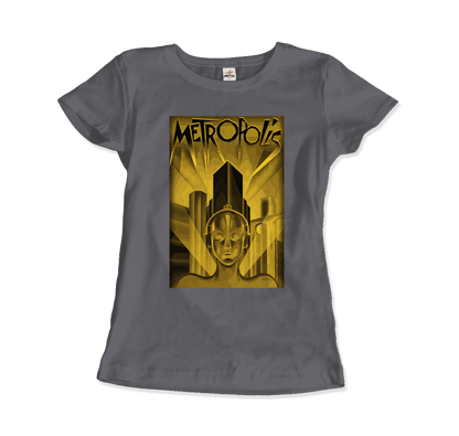 Metropolis - 1927 Movie Poster Reproduction in Oil Paint T-Shirt-15