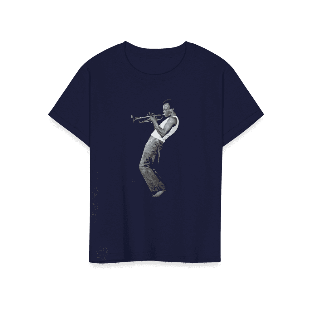 Miles Davis Playing his Trumpet Artwork T-Shirt-12