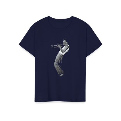 Miles Davis Playing his Trumpet Artwork T-Shirt-12
