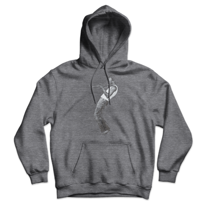 Miles Davis Playing his Trumpet Artwork Unisex Hoodie-2