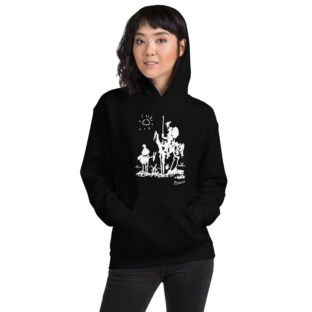 Pablo Picasso Don Quixote of La Mancha 1955 Artwork Unisex Hoodie-1
