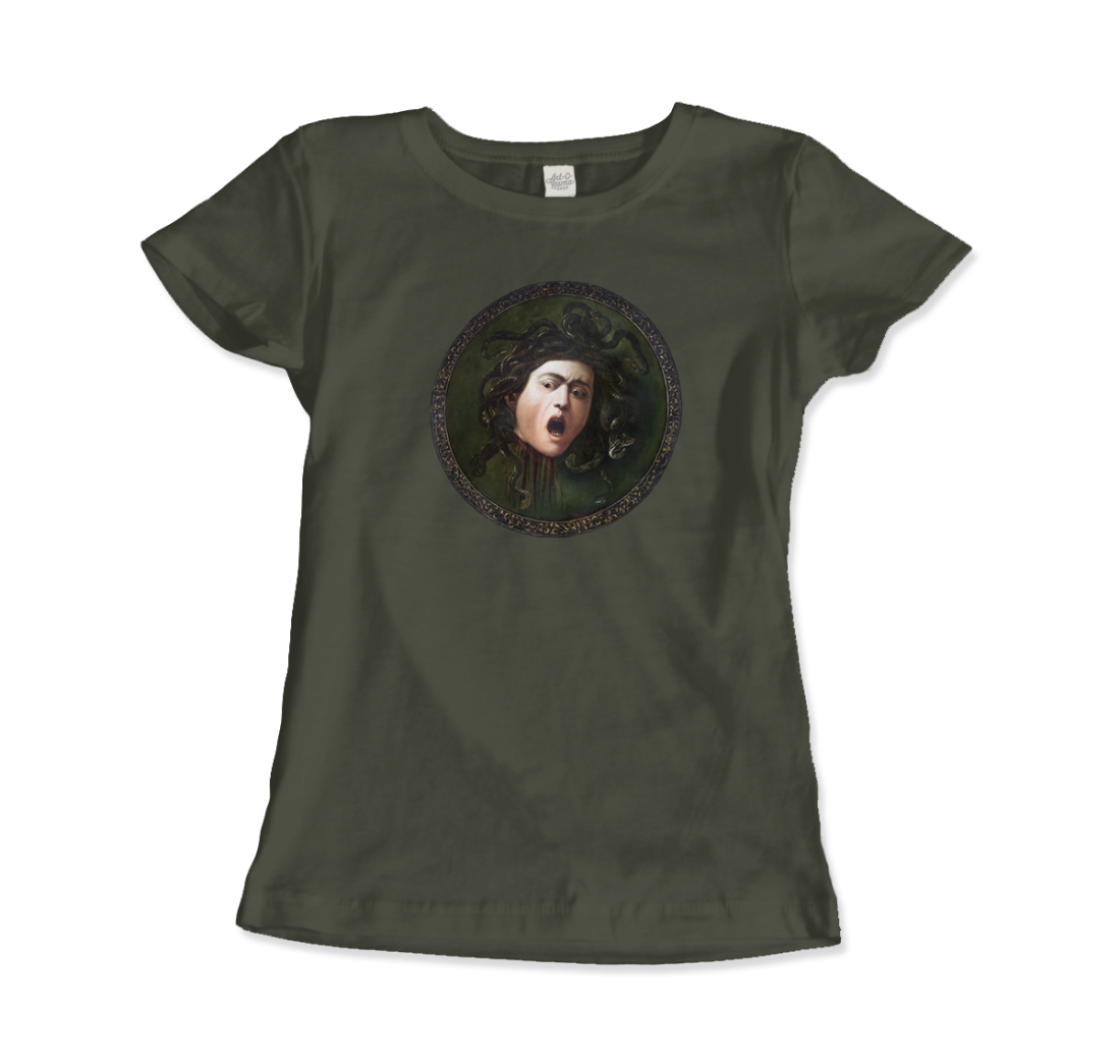 Mythological Medusa: Caravaggio T-Shirt-11