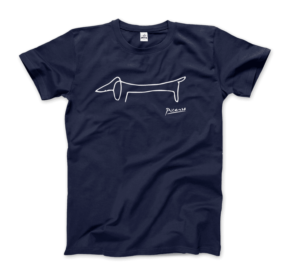 Pablo Picasso Dachshund Dog (Lump) Artwork T-Shirt-7