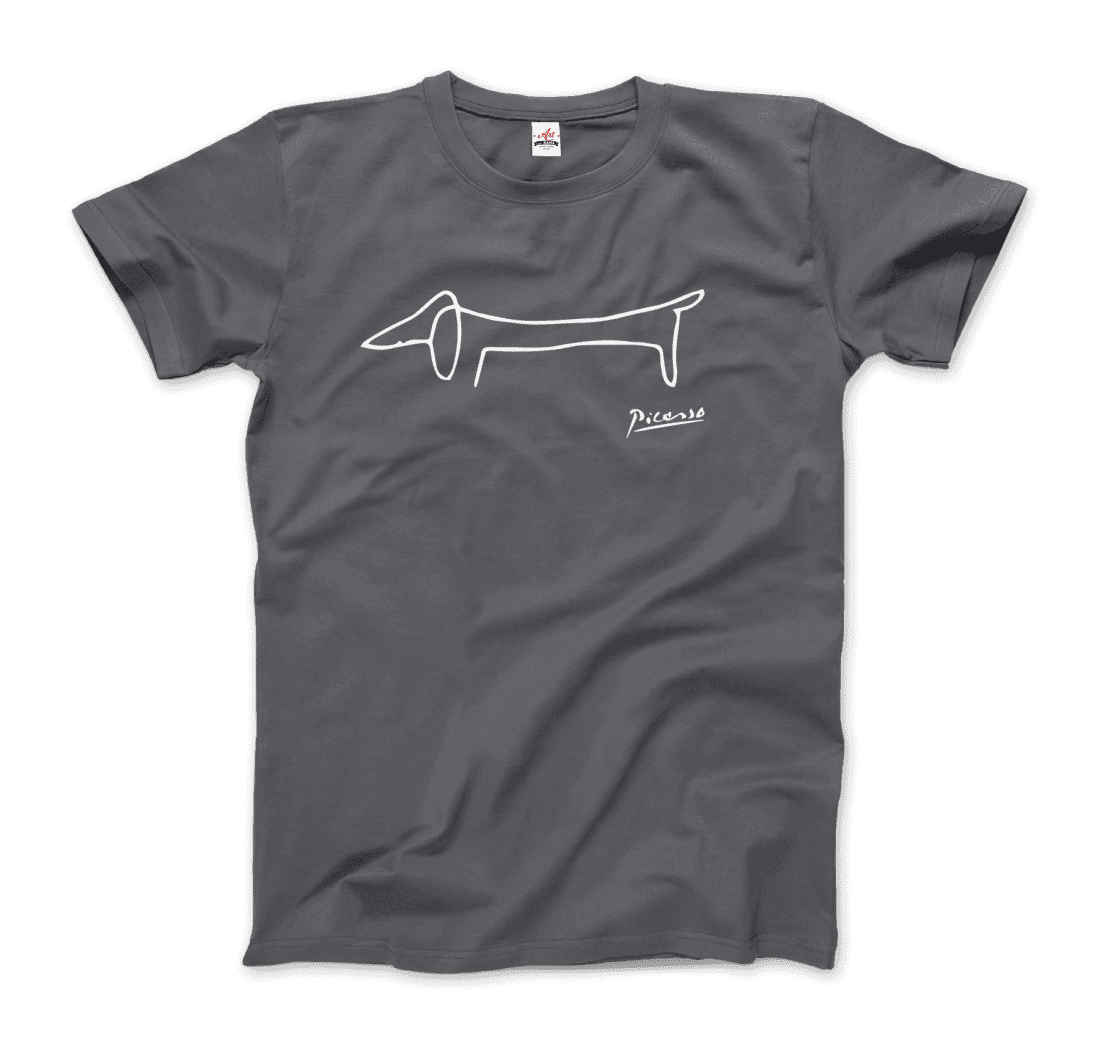 Pablo Picasso Dachshund Dog (Lump) Artwork T-Shirt-6