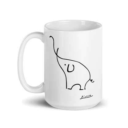 Pablo Picasso Elephant Sketch Artwork Mug-5