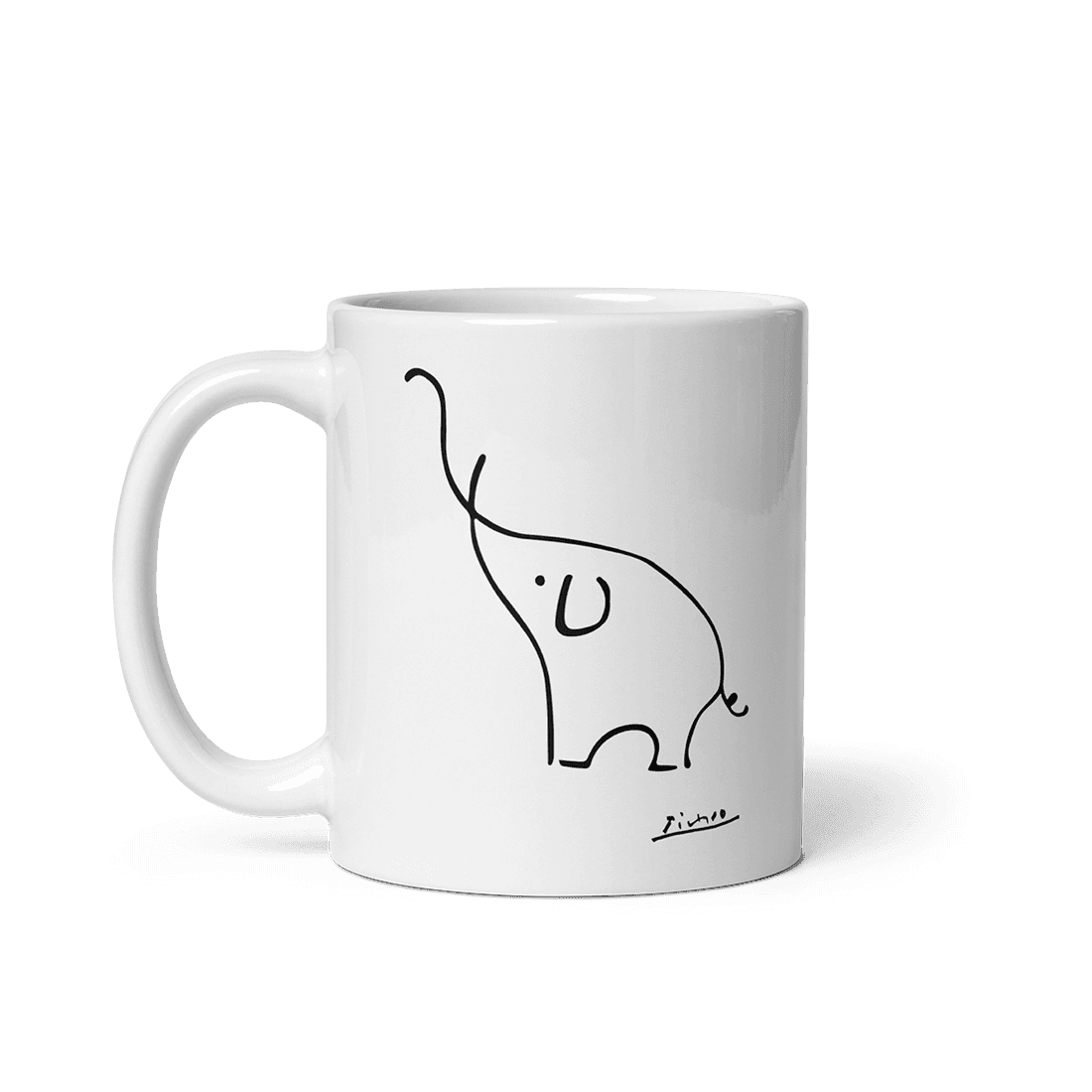 Pablo Picasso Elephant Sketch Artwork Mug-0